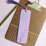 Purple Woman Illustrated Bookmark