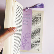 Purple Woman Illustrated Bookmark