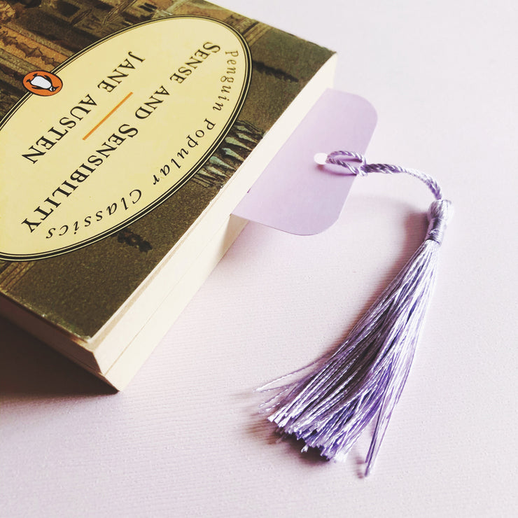 Purple Woman Illustrated Bookmark