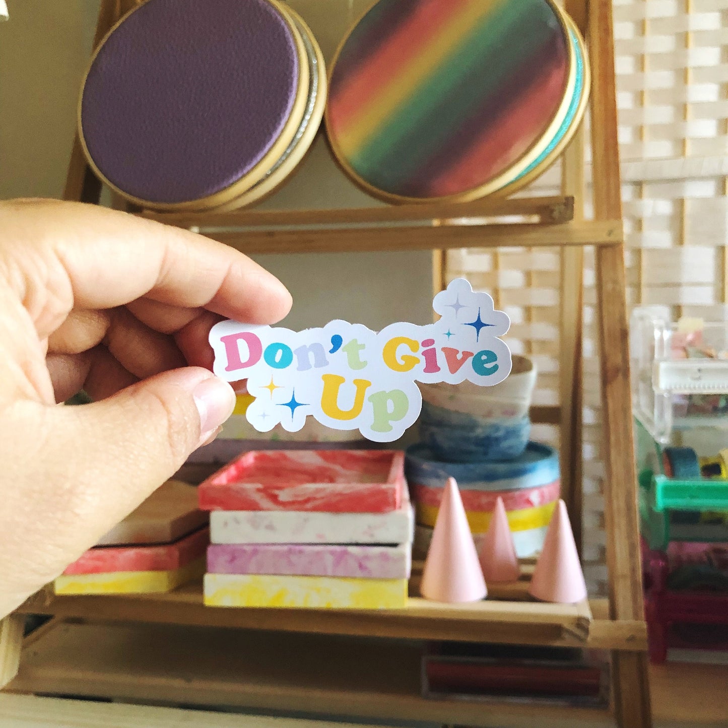 Don't Give Up Matte Vinyl Sticker