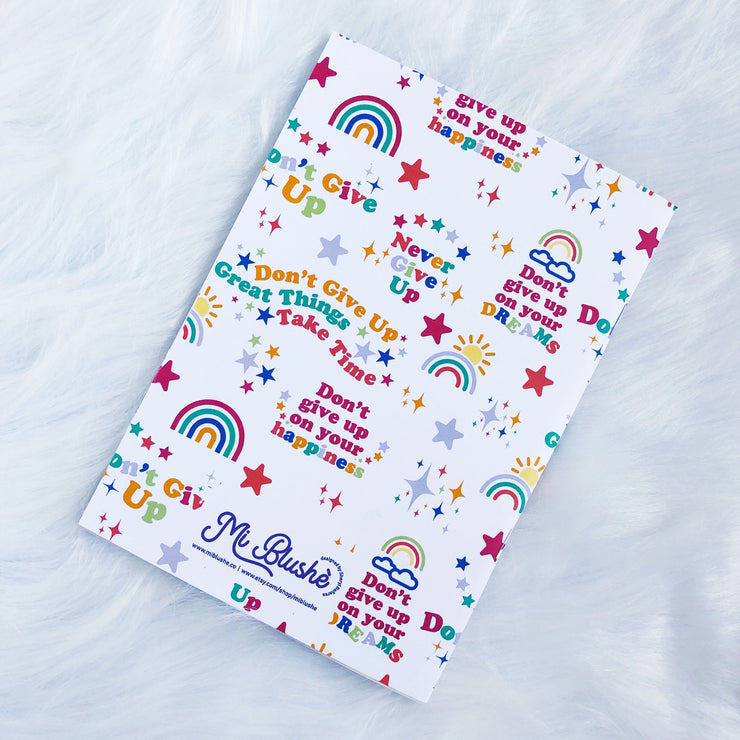 Don't Give Up Notebook