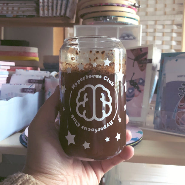 Hyperfocus Club Glass Can