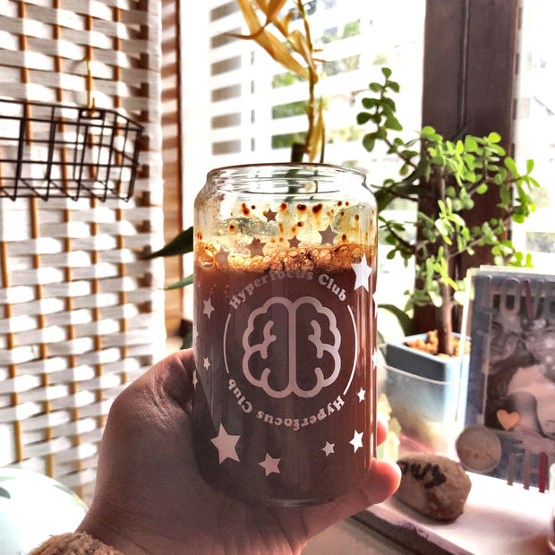 Hyperfocus Club Glass Can