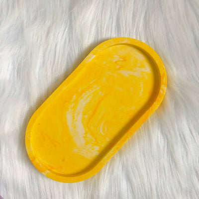 Yellow Marble Tray Coaster