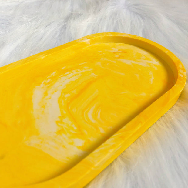 Yellow Marble Tray Coaster