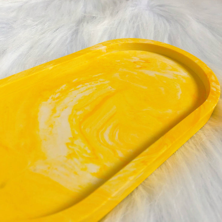 Yellow Marble Tray Coaster
