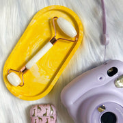 Yellow Marble Tray Coaster
