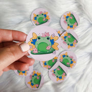 Froggy Vinyl Round Sticker
