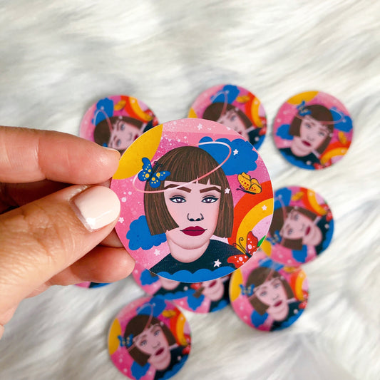 Lilly Vinyl Round Sticker