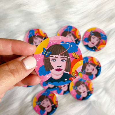 Lilly Vinyl Round Sticker