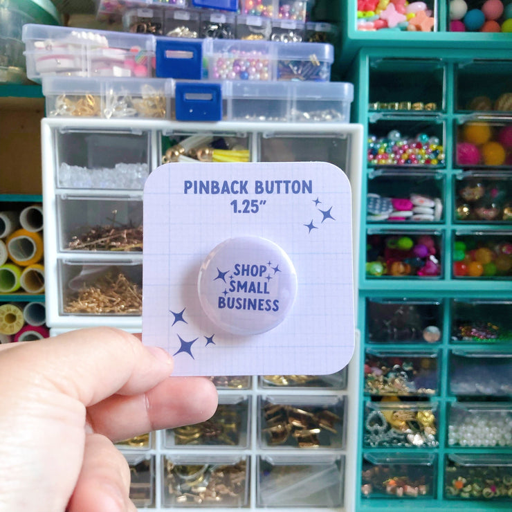 Shop Small Business Pin Button