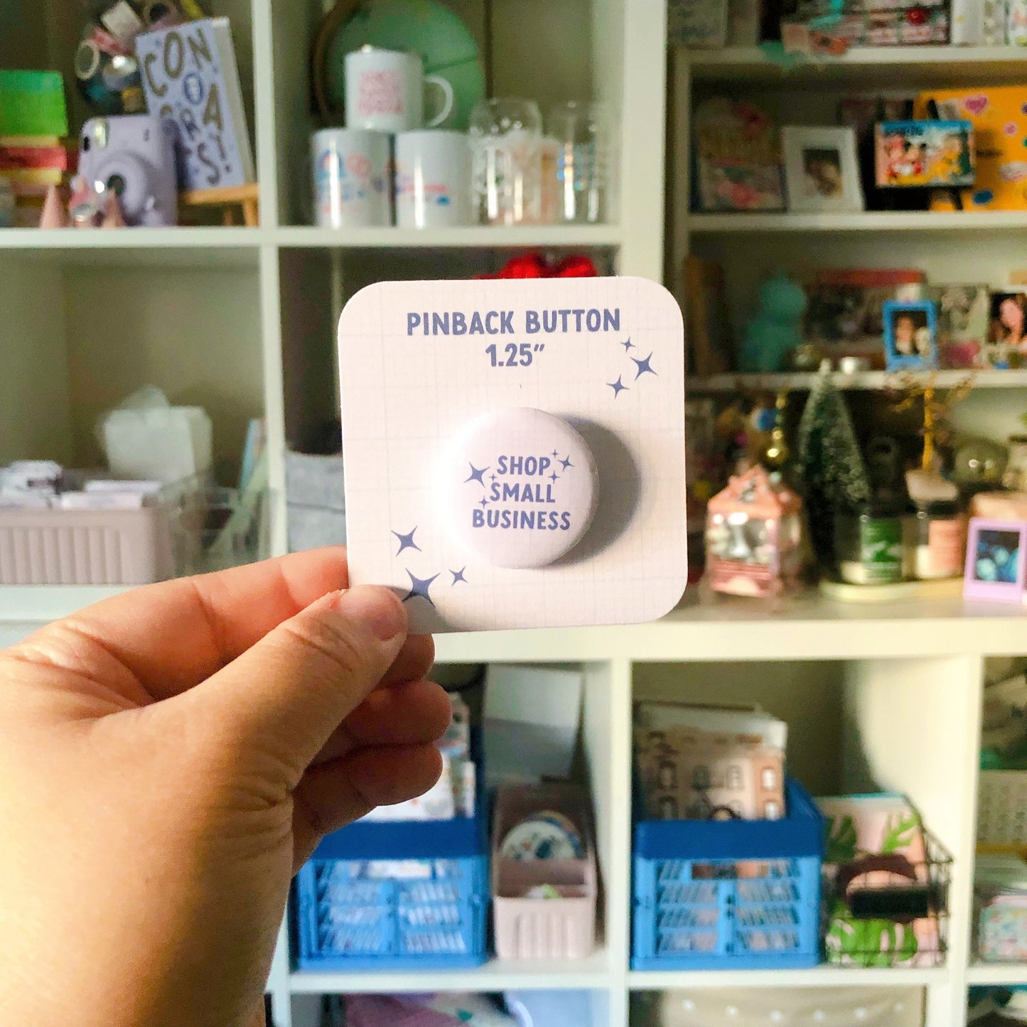 Shop Small Business Pin Button