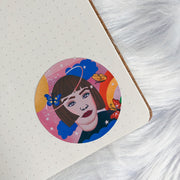 Lilly Vinyl Round Sticker