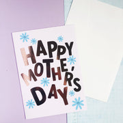 Happy Mother's Day + Rose Gold Foil Greeting Card