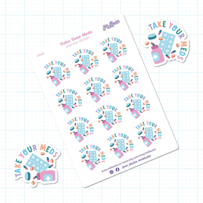 Take Your Meds Planner Sticker