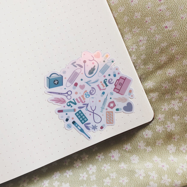 Nurse Life Vinyl Sticker