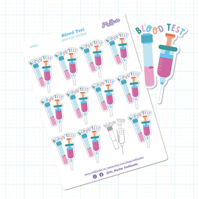 Blood Test Planner Sticker
