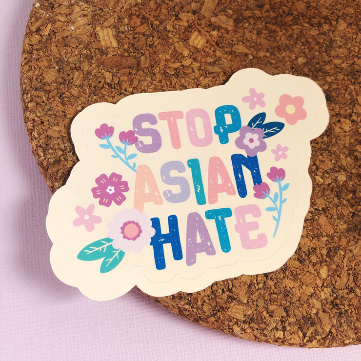 Stop Asian Hate Glossy Sticker