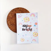Shine Bright Rose Gold Foil Art Print