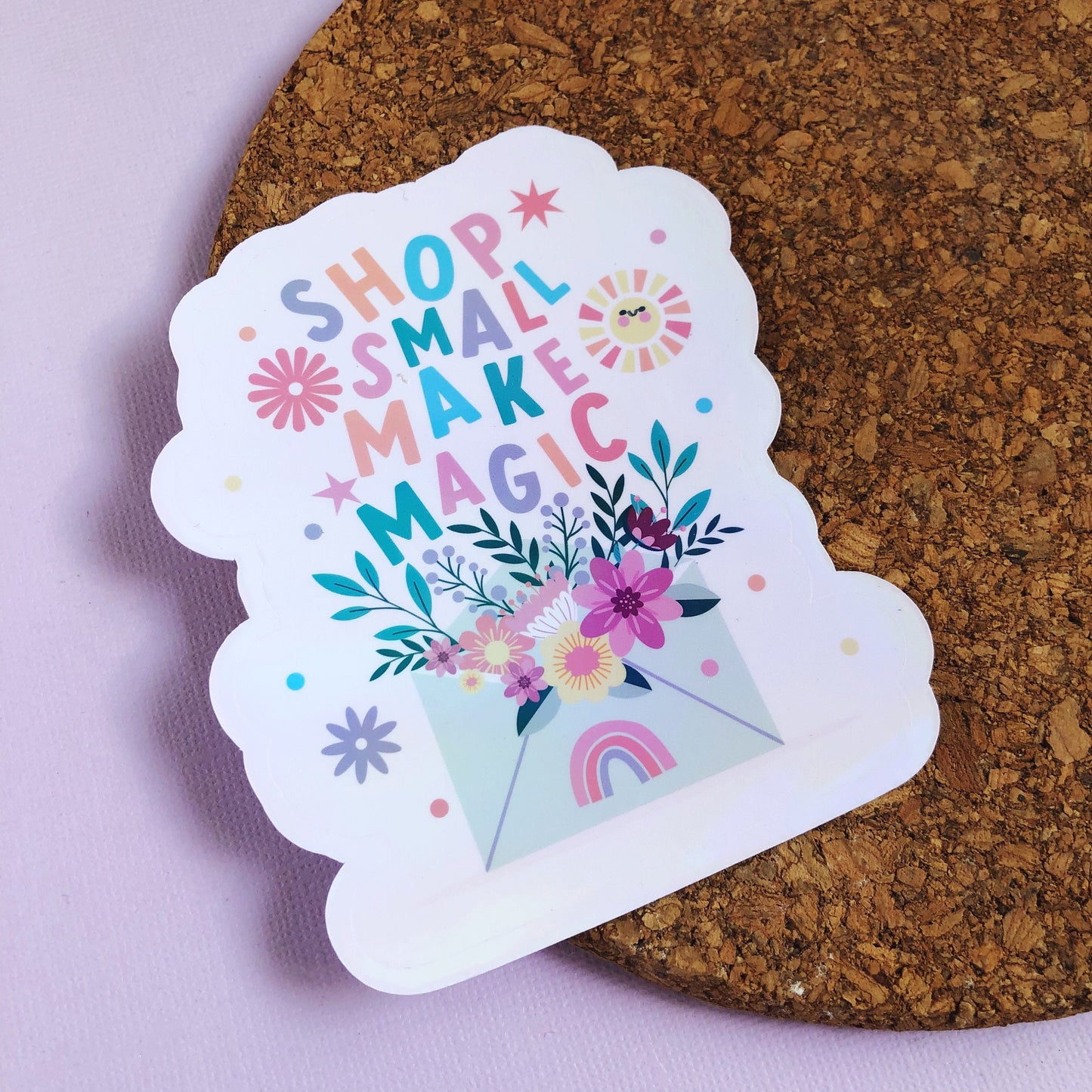 Shop Small Make Magic Holographic Sticker