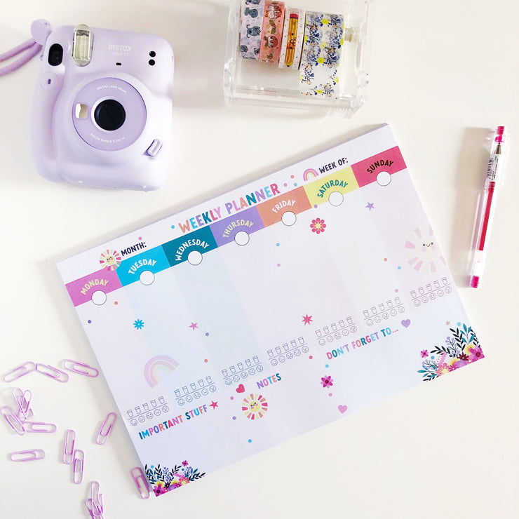 A4 Weekly Planner Paper Pad