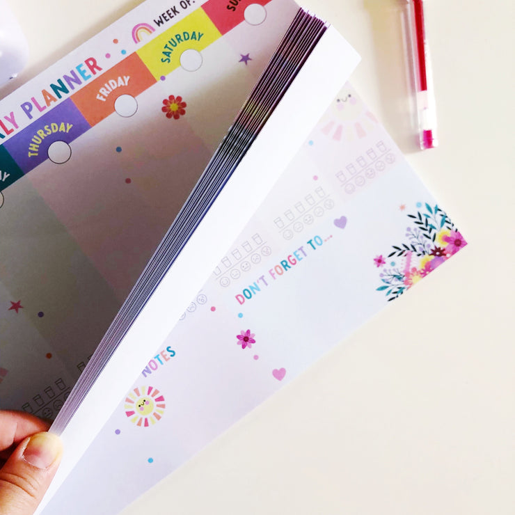 A4 Weekly Planner Paper Pad