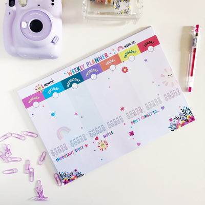 A4 Weekly Planner Paper Pad