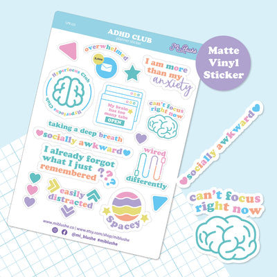 ADHD Club Planner Sticker