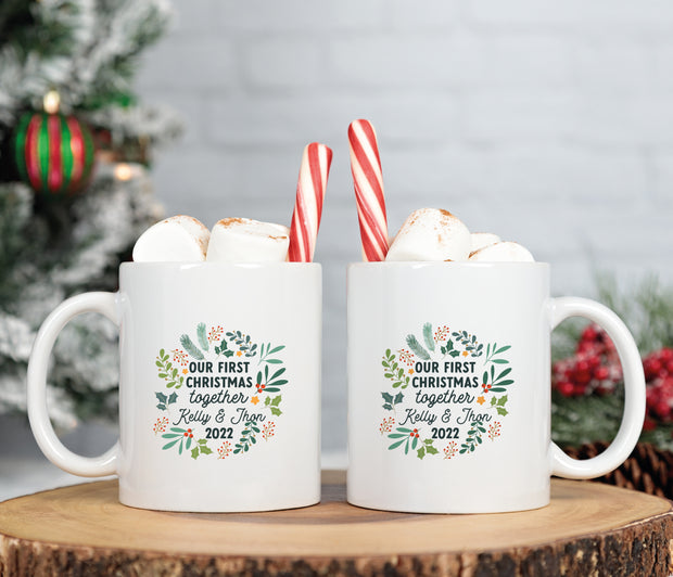 First Christmas Together Couple's Mug