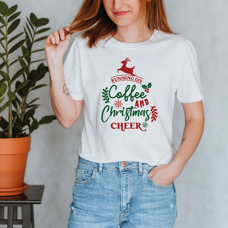 Running on Coffee and Christmas Cheer T shirt